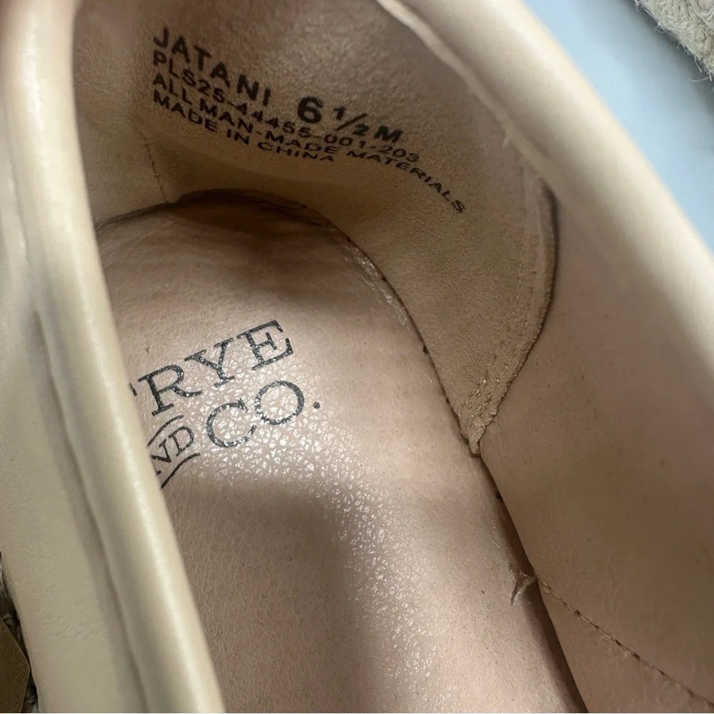 Frye and Co. Mary Jane Comfort Shoes Espadrille Flats Women’s Size 6.5 Nude